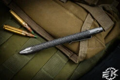 Nottingham Tactical Tibutton Yknott Blackened Titanium Single Lock 5.5" -Best Knifes Shop NT G2SL YNTBK 69307.1687255475