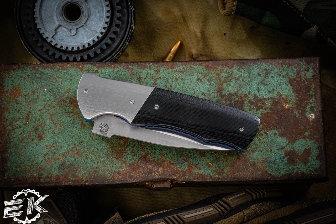 Butch Vallotton Guardian Tactical Folder Micarta/Titanium Linerlock 3.5" Satin 5 Butch Vallotton Guardian Tactical Folder Micarta/Titanium Linerlock 3.5" Satin - Image 3