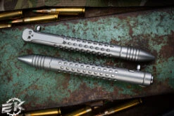 Chaves Knives Ultramar "Bolt Action Dots" Pen Titanium 4.85" Skull Clip DSWTI