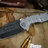Medford Praetorian "T" Folding Knife Tumbled Titanium 3.75" PVD Tanto (Preowned) 1 Medford Praetorian "T" Folding Knife Tumbled Titanium 3.75" PVD Tanto (Preowned) -Best Knifes Shop PO EK 9 4 49538.1687983021