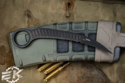 Microtech/Bastinelli "Feather" Fixed Blade Knife 3" Black DLC 215-1DLCS (Preowned)