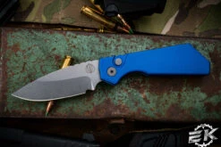 ProTech Strider PT+ Automatic Folding Knife Blue 3.05" MagnaCut Stonewash PT201-Blue