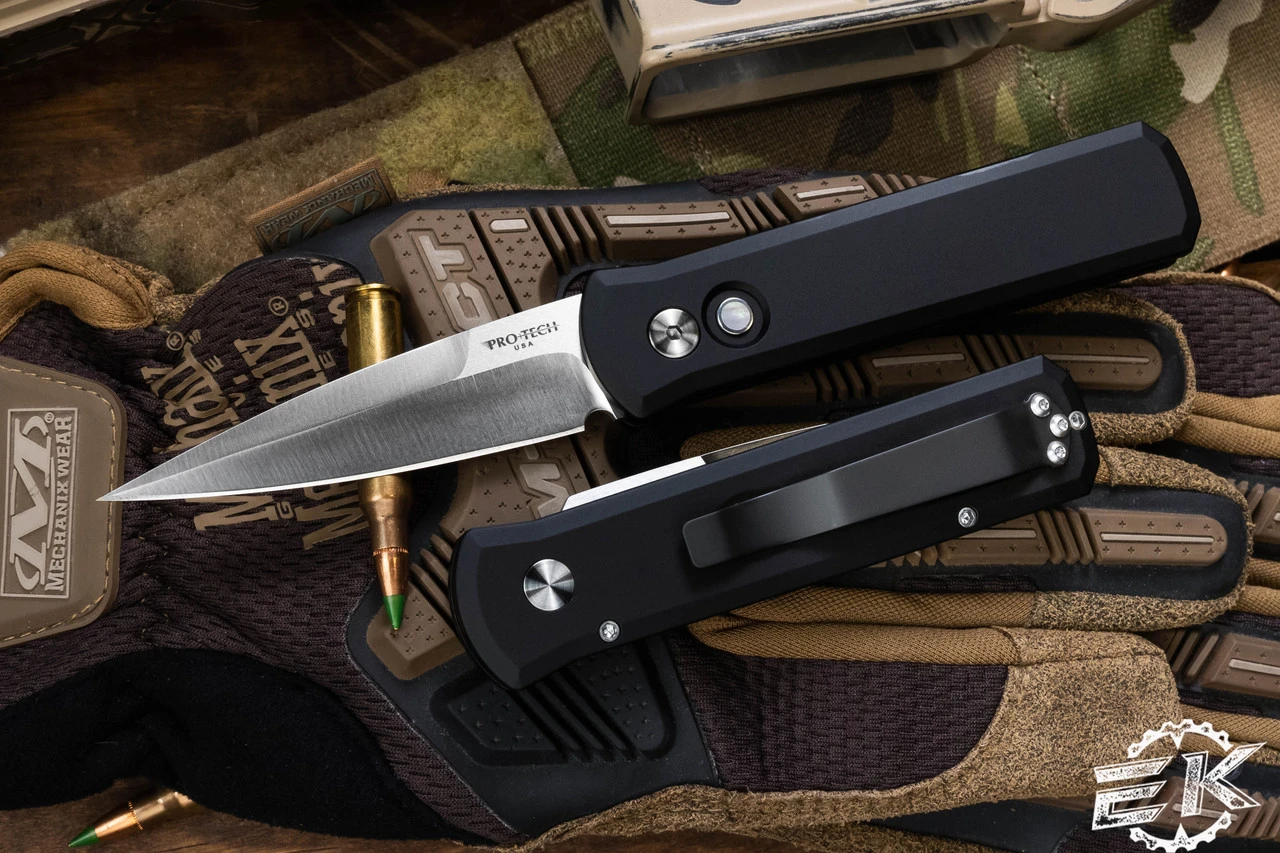 ProTech Godson Limited Automatic Knife W/ Pearl Button 3.15" Spear Point Satin 721-LTD 3 ProTech Godson Limited Automatic Knife W/ Pearl Button 3.15" Spear Point Satin 721-LTD