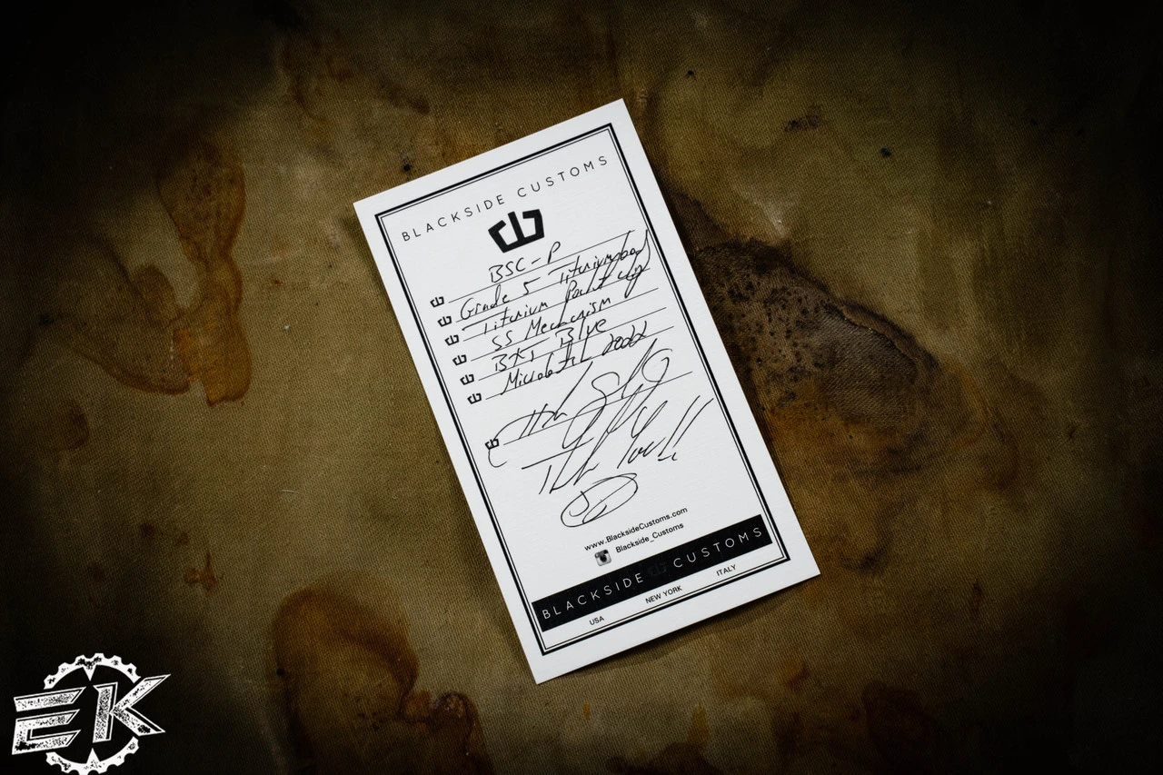 Blackside Customs Click Pen Blue Matte Titanium 7 Blackside Customs Click Pen Blue Matte Titanium - Image 5