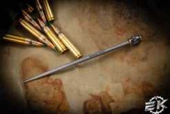 Bastinelli Knives Titanium Hair Chopstick Spike 5.5" Bronzed "Tube" Bronze Skulls