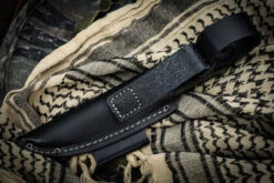 Benchmade Puukko Fixed Blade Knife Green Santoprene 3.75" Satin Drop Point 200 -Best Knifes Shop Puukko 200 Closed 2 73338.1664297258