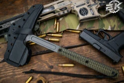 RMJ Tactical "Cuddles" Warhammer W/ Spike, Dirty Olive G10 13" Tungsten -Best Knifes Shop RMJ CUD DOTG 45143.1683743177