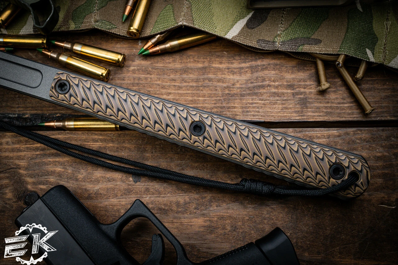 RMJ Tactical "Cuddles" Warhammer W/ Spike, Hyena Brown G10 13" Tungsten 11 RMJ Tactical "Cuddles" Warhammer W/ Spike, Hyena Brown G10 13" Tungsten - Image 9