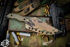 Toor Knives Raven Covert Green G10 Fixed Blade Knife 5.5" Black Oxide -Best Knifes Shop Raven Covert Green 73253.1677197153