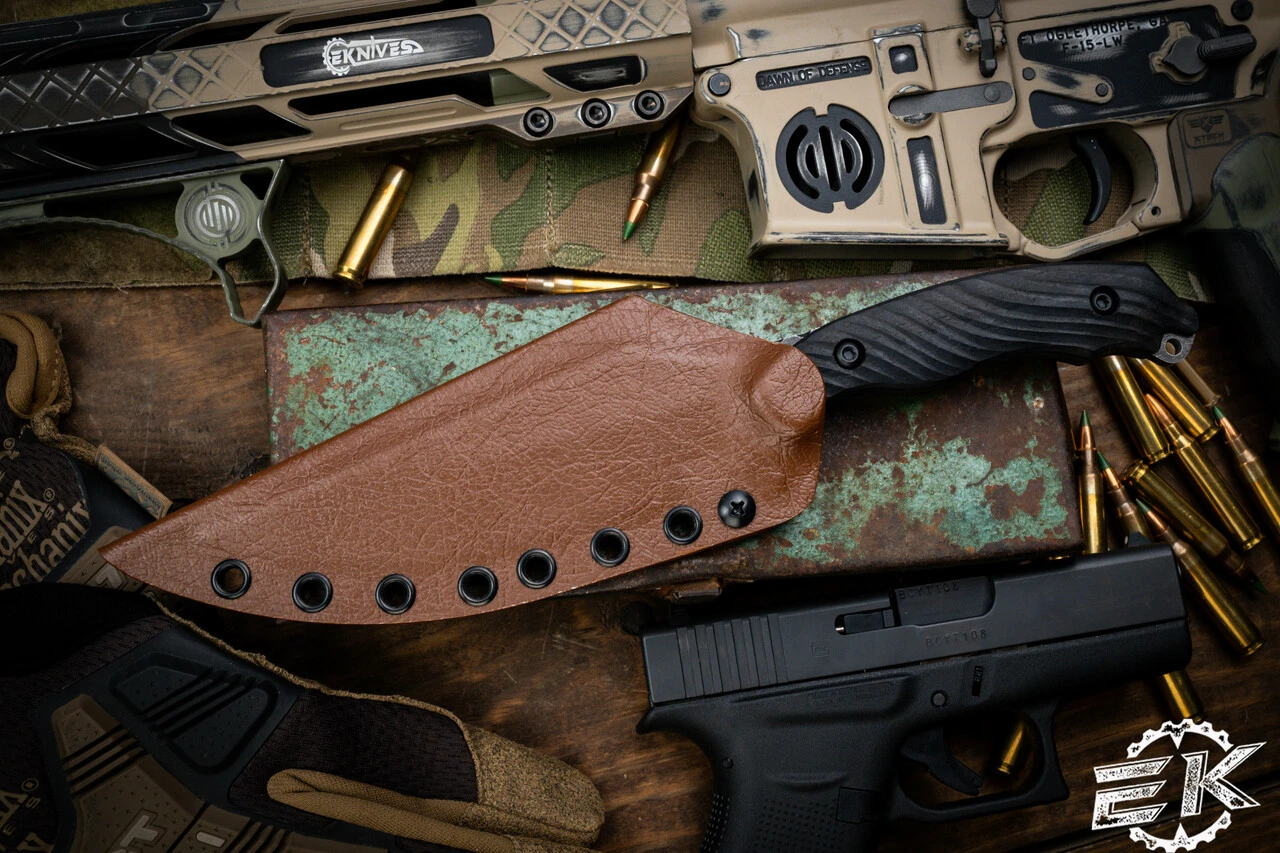 Toor Knives Raven Outlaw Ebony Fixed Blade Knife 5.5" Black Oxide 5 Toor Knives Raven Outlaw Ebony Fixed Blade Knife 5.5" Black Oxide - Image 3