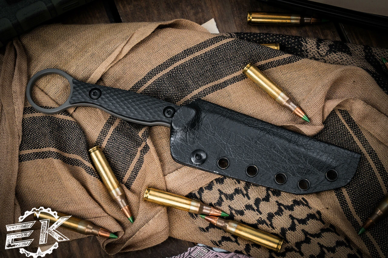 Toor Knives Serpent Fixed Blade Knife Black G10 3.75" Caiman Green Tanto 6 Toor Knives Serpent Fixed Blade Knife Black G10 3.75" Caiman Green Tanto - Image 4