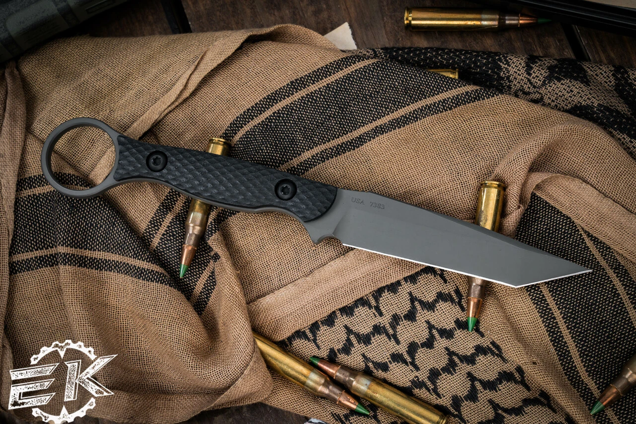 Toor Knives Serpent Fixed Blade Knife Black G10 3.75" Caiman Green Tanto 4 Toor Knives Serpent Fixed Blade Knife Black G10 3.75" Caiman Green Tanto - Image 2