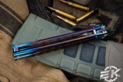 Sergey Rogovets Custom B2 Kris Balisong Timascus 5" XHP Core Damascus -Best Knifes Shop SR B2 KRIS XHP 7 29641.1690901671