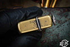 Sergey Rogovets Custom Zippo Lighter Brass Barbwire -Best Knifes Shop SR ZIP BWBSS 4 27451.1687448502