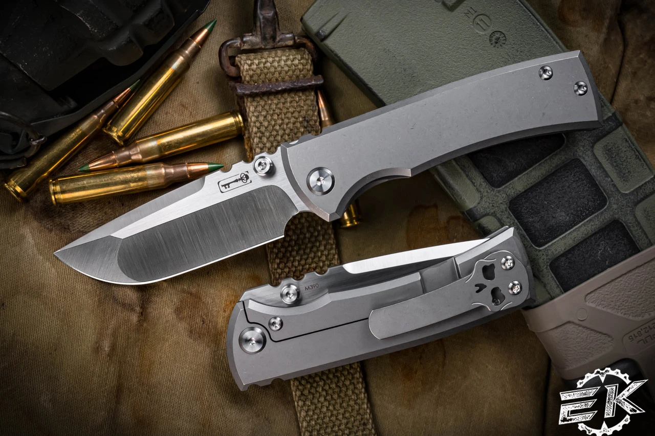 Chaves Knives Ultramar Redencion Street Titanium Framelock 3.25" Drop Point 3 Chaves Knives Ultramar Redencion Street Titanium Framelock 3.25" Drop Point