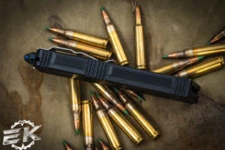 Marfione Custom Scarab II OTF Automatic Knife, Blue Ringed HW 4" DE-S Drop Double Edge Mirror Polish 14 Marfione Custom Scarab II OTF Automatic Knife, Blue Ringed HW 4" DE-S Drop Double Edge Mirror Polish -Best Knifes Shop Scarab DES Mirror Polish 7 34009.1688577170