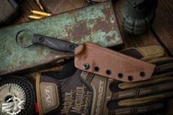 Toor Knives Serpent Outlaw Ebony Fixed Blade Knife 3.75" Tanto Black Oxide -Best Knifes Shop Serpant Outlaw 4 64614.1681151694