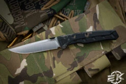 Suprlativ Knives "Matador" Camo Micarta " 3.75" M390 Hand Rubbed