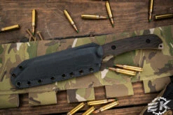 Toor Knives Fathom Barrel Brown Fixed Blade Knife Ebony 6.5" Sheepsfoot FDE -Best Knifes Shop TOOR FATHOM BARREL BROWN 4 28922.1684522880