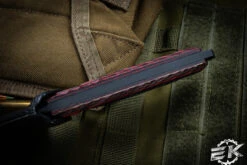 Toor Knives Field 1.0 Blood Red Wood Fixed Blade Knife 6.0" Black -EKnives "EKclusive" -Best Knifes Shop TOOR FD1 BR 2 65044.1687461772