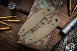 Three Rivers Manufacturing ATOM Scale Set OD Green G10 (New Texture) W/ Screws