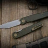 Tactile Knife Co. "Rockwall" Overlander Green/Bronze Titanium Folding Knife 2.84" MagnaCut