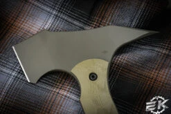 Toor Knives "F13 Tommy" Tomahawk Ranger Green G10 5.5" D2 Black Axe/Spike -Best Knifes Shop Tomahawk F13 Ranger Green 5 13799.1669244499