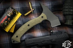 Toor Knives "F13 Tommy" Tomahawk Ranger Green G10 5.5" D2 Black Axe/Spike