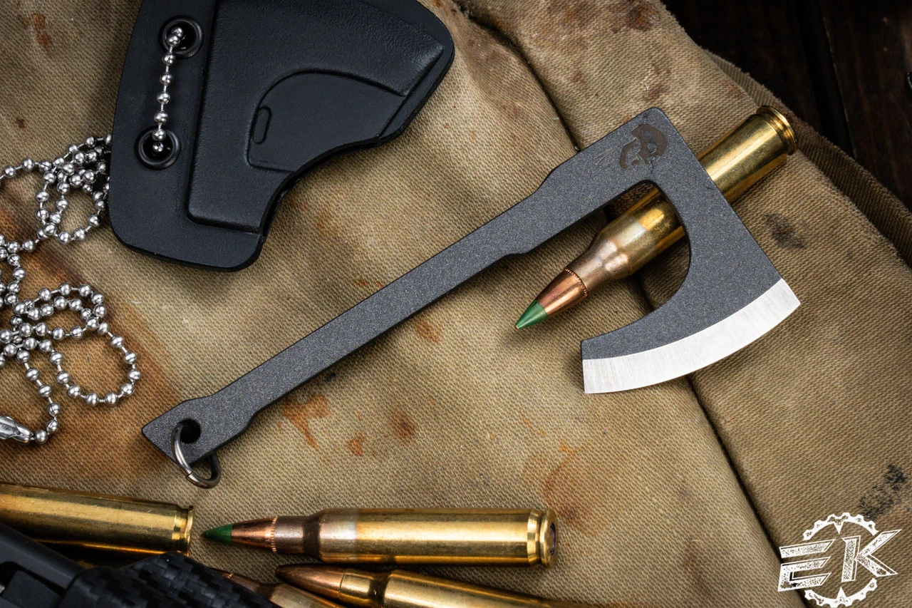 RMJ Tactical MORTIFER Mini Tomahawk Neck Knife Pendant 4" Overall 4 RMJ Tactical MORTIFER Mini Tomahawk Neck Knife Pendant 4" Overall - Image 2