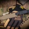 Toor Valor MK1 Mojave Fixed Blade Knife Black G10 5.5" Clip Point Tan