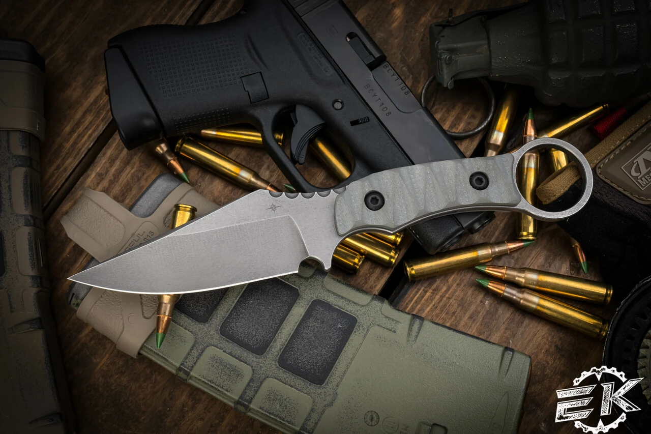 Toor Knives Vandal Stealth Fixed Blade Knife Gray G10 4.1" Drop Point Stonewash 3 Toor Knives Vandal Stealth Fixed Blade Knife Gray G10 4.1" Drop Point Stonewash