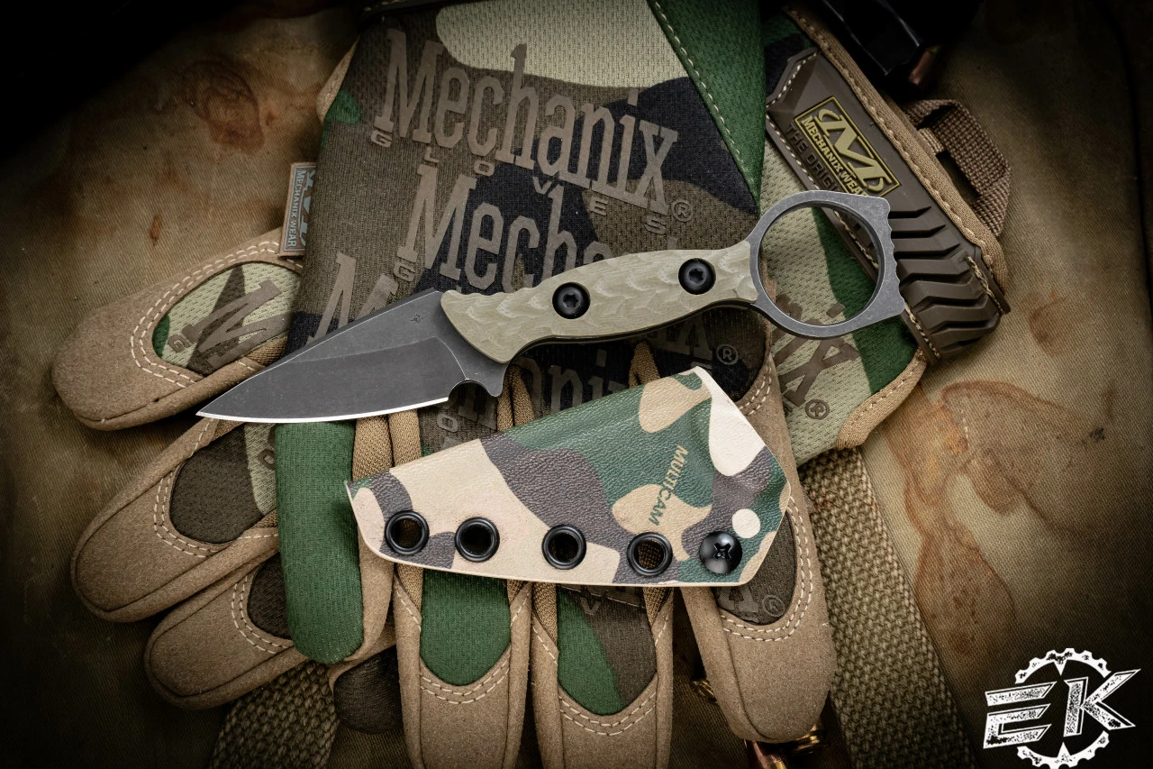 Toor Knives Viper Covert Green G10 Fixed Blade Knife 2.63" Black Oxide 3 Toor Knives Viper Covert Green G10 Fixed Blade Knife 2.63" Black Oxide