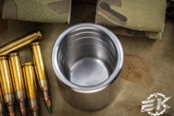 Nottingham Tactical Whiskey Slinger Titanium Shot Glass Smoothie Satin -Best Knifes Shop Whiskey Slinger Smoothie 2 18644.1688492378