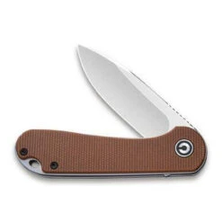 CIVIVI Elementum Flipper Knife Brown Micarta Handle (3'' Satin D2) C907M -Best Knifes Shop c907m 3 800x 48270.1615546130.386.513 35571.1644851438.386.513 54811.1645799512