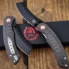 Red Horse Knife Works "Hell Razor" P Carbon Fiber Knife 3.6" Cleaver PVD Blade