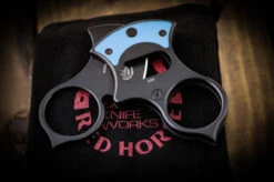 Red Horse Knife Works "Condor" Cigar Cutter Blue Inlay M390 PVD