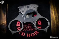 Red Horse Knife Works "Condor" Cigar Cutter CF Inlay M390 PVD