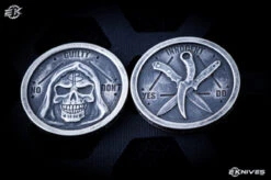 Bastinelli Knives Innocent/Guilty Coin Silver "2 Saints"