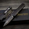 Microtech UTX-85 II Stepside Automatic Knife D/E 3" Dagger Serrated 232II-3TS
