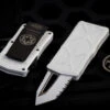 Microtech Exocet "Storm Trooper" OTF Knife/Money Clip 1.9" White Tanto Serrated 158-3ST -Best Knifes Shop img 4469 edit 96881.1632071582.386.513 78886.1644857696.386.513 09032.1645805915