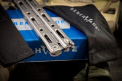 Benchmade 85 Billet Titanium Balisong Butterfly Knife 4.4" Drop Point Stonewash -Best Knifes Shop img 4628 69439.1632448756.386.513 91420.1644857775.386.513 80918.1658789887