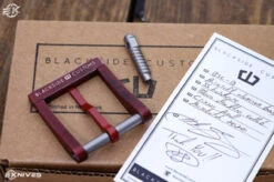 Blackside Customs Modular Belt Buckle Crimson Red Blown Deadline Collab