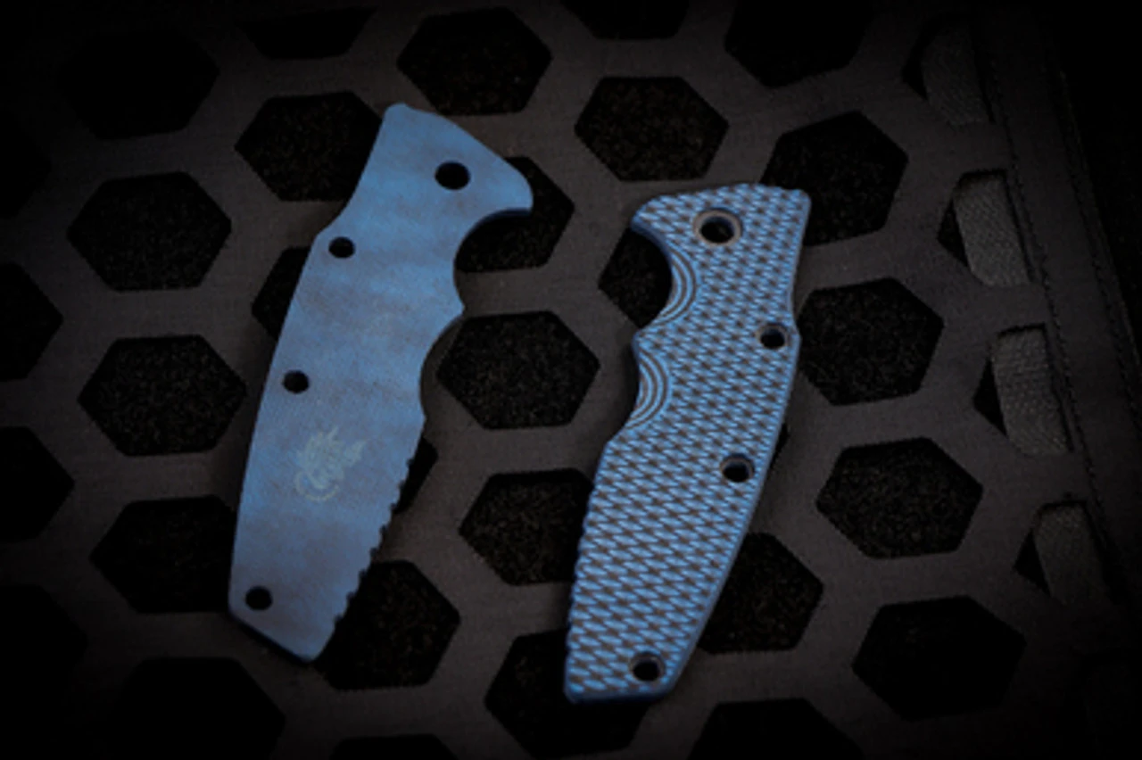 Rick Hinderer Knives Eklipse 3.5" Blue/Black G10 Scale 3 Rick Hinderer Knives Eklipse 3.5" Blue/Black G10 Scale