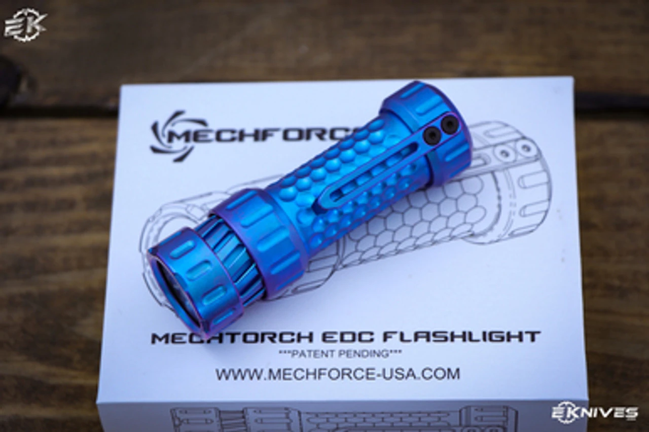 Mechforce Mechtorch Flashlight Blurple Titanium Turbo Gen 1 3 Mechforce Mechtorch Flashlight Blurple Titanium Turbo Gen 1