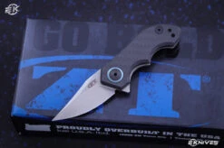 Zero Tolerance 0022 Small Galyean Frame Lock Knife CF (1.8" Stonewash) ZT
