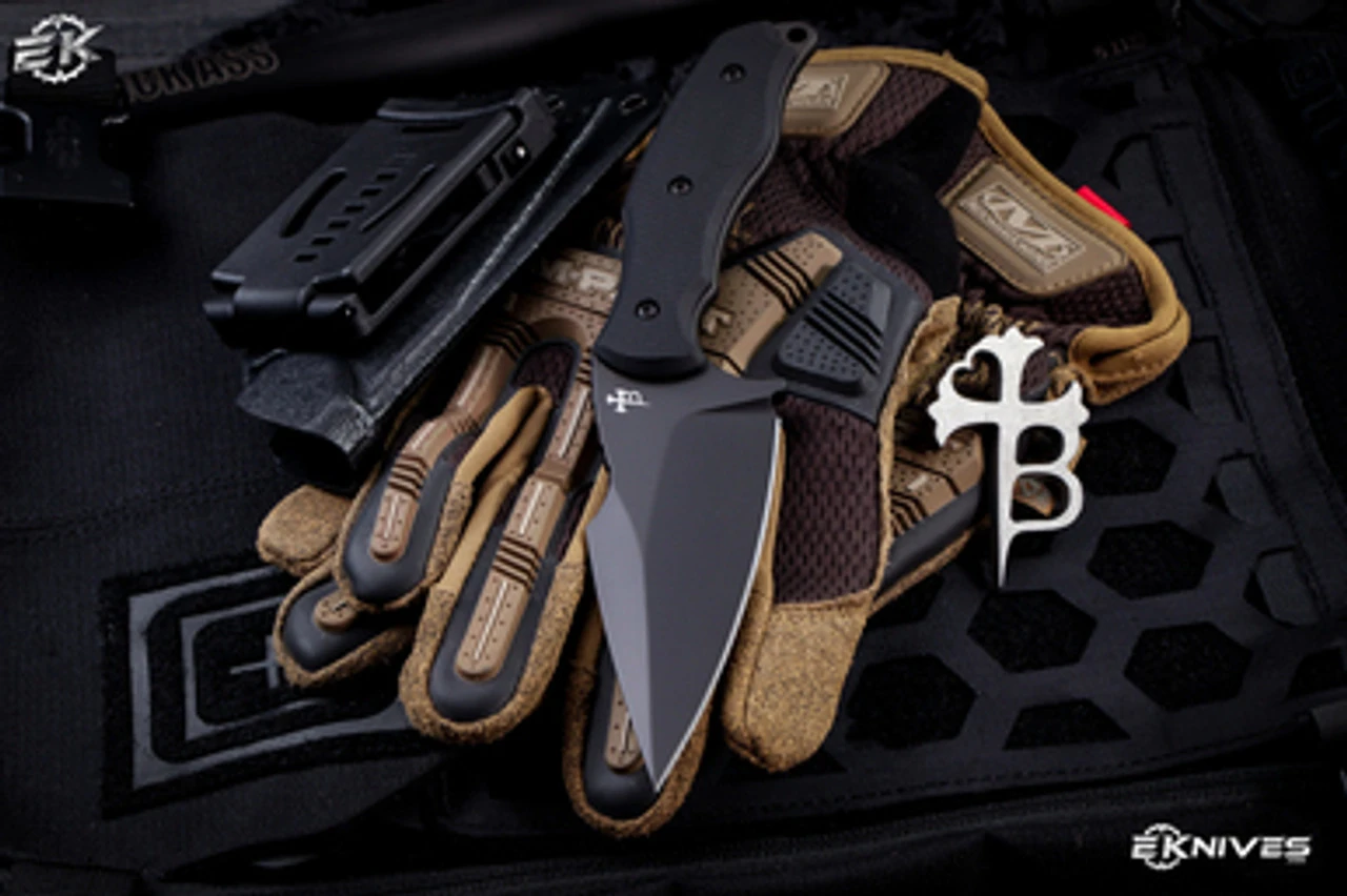 Borka Blades SB1 Black G10 Fixed Blade Knife 4" M390 PVD 3 Borka Blades SB1 Black G10 Fixed Blade Knife 4" M390 PVD