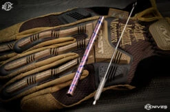 TiConnector Titanium Short Drinking Straw 5" Pink Camo Anodized