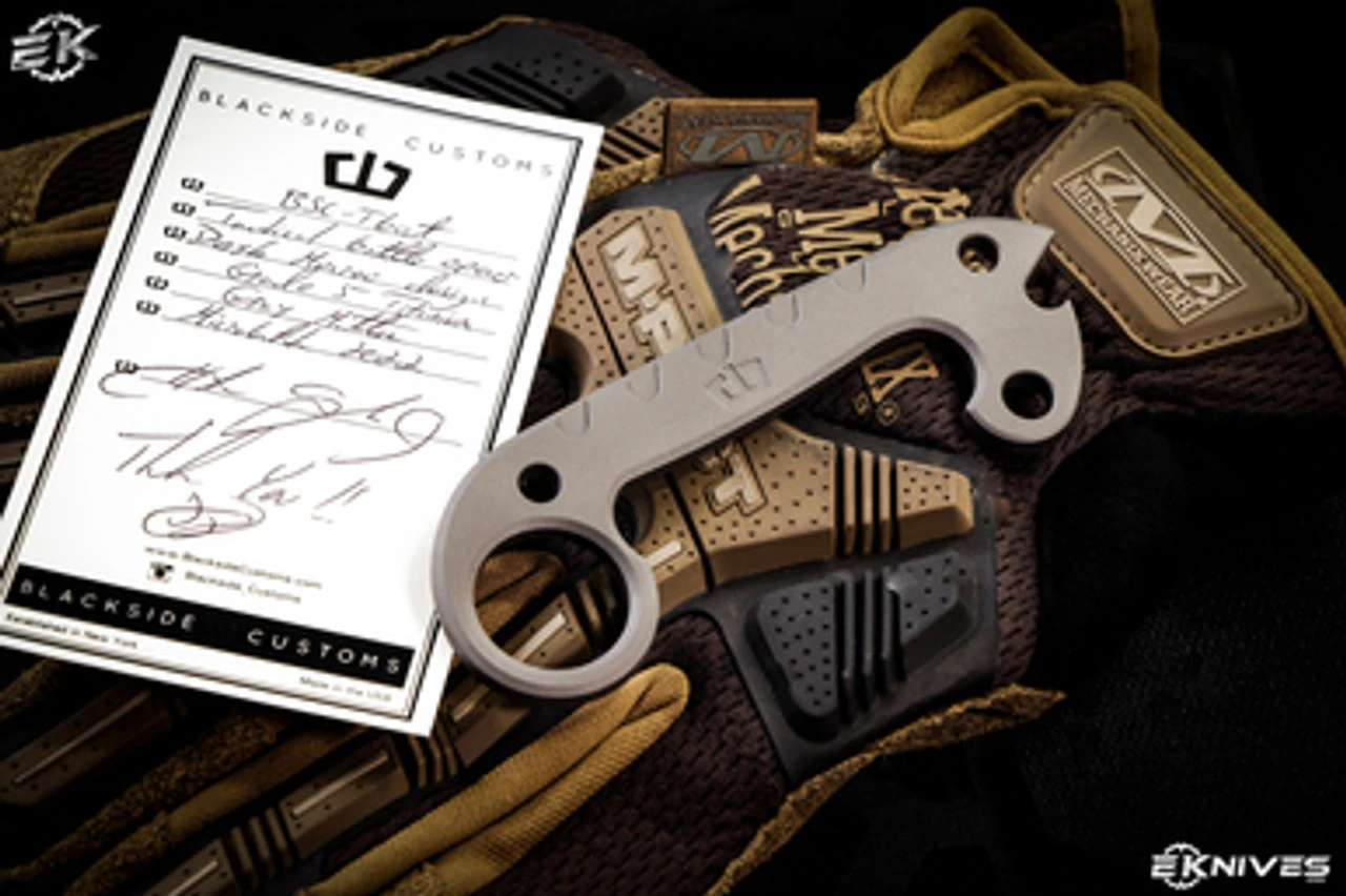 Blackside Customs T-Bot Titanium Gray Matter Tactical Tool/Bottle Opener 5" 3 Blackside Customs T-Bot Titanium Gray Matter Tactical Tool/Bottle Opener 5"