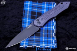 Kershaw Launch 6 Gray Aluminum Automatic 3.75" Drop Point Black